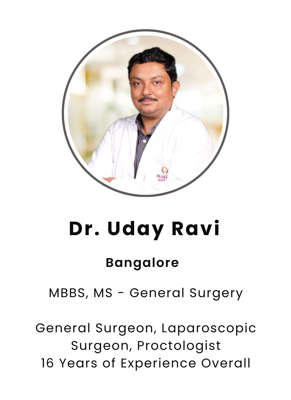 Dr. Uday Ravi