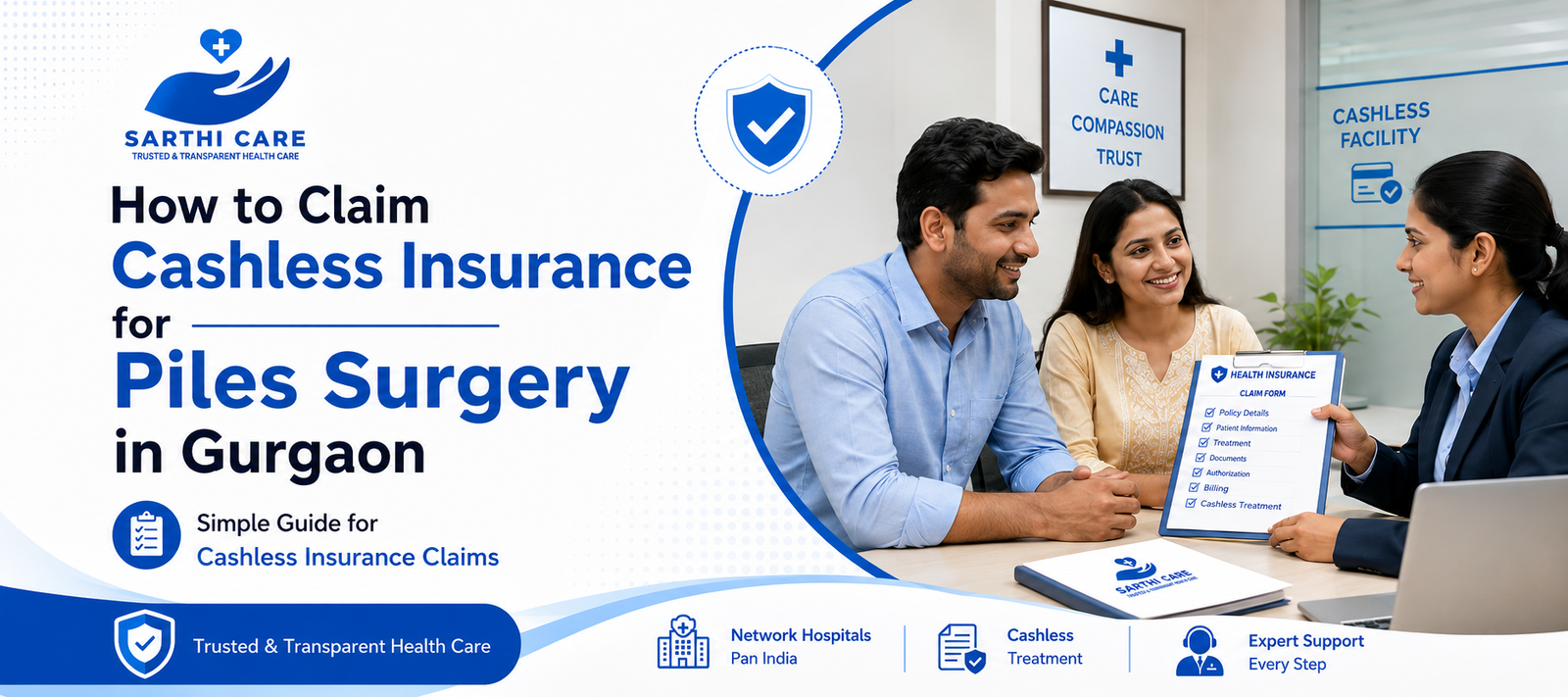 How to Claim Cashless Insurance for Piles Surgery in Gurgaon